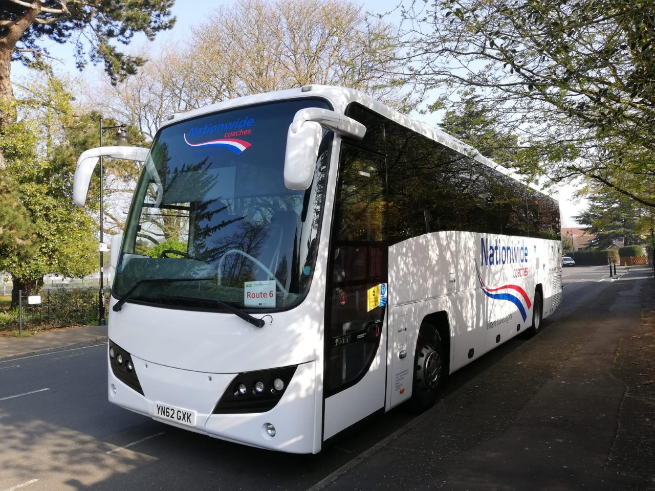 49 seat Nationwide Coaches vehicle