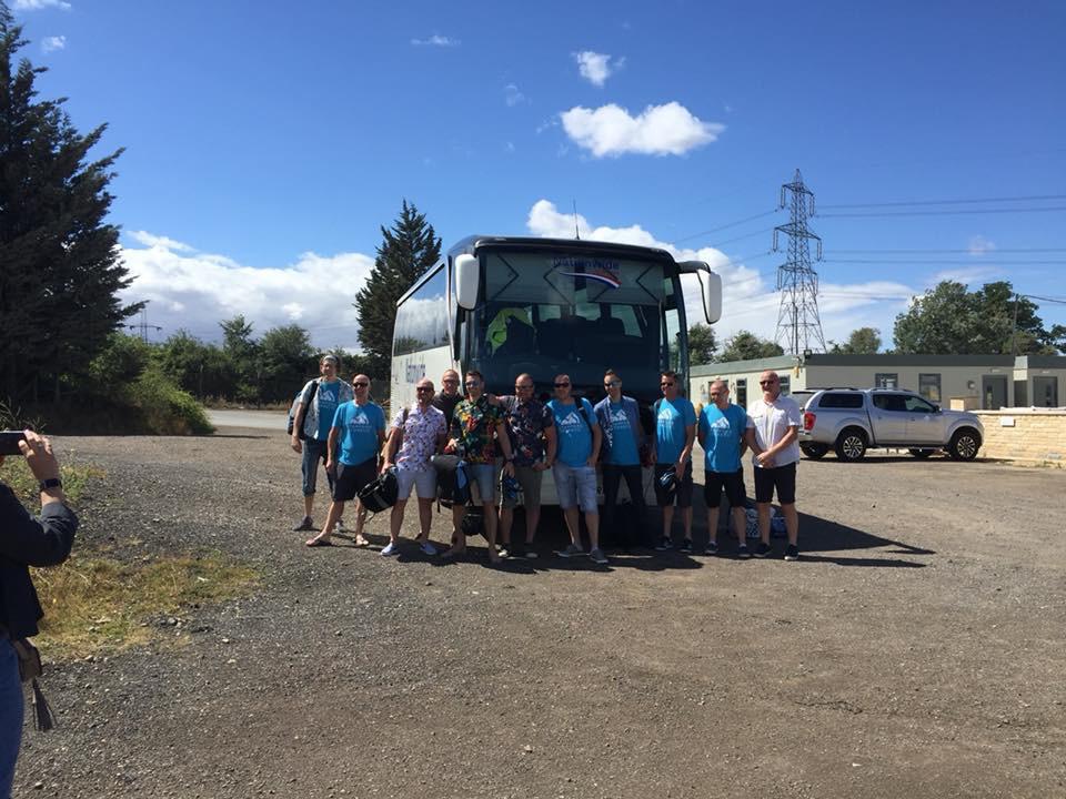 A Nationwide Coaches group ready for their journey